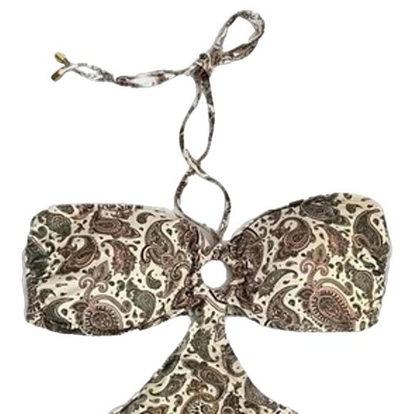 Swimsuit Alexandria Monoki One Piece in Paisley Print Size X-Large - Picture 2 of 7